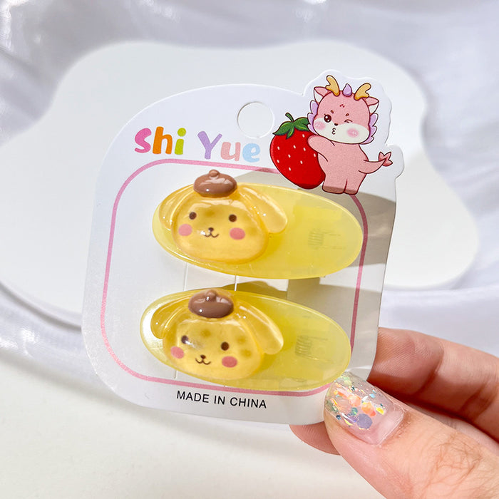 Wholesale Cartoon Cute Children's Plastic Hairpin JDC-HC-Leiyang002