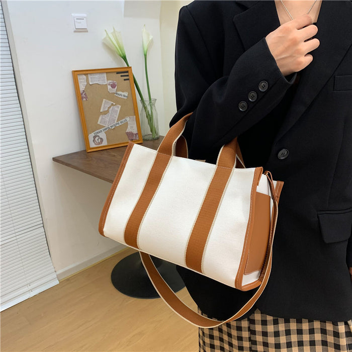 Wholesale Canvas Urban Simplicity Tote Bag Stylish Everyday Fashion Accessory