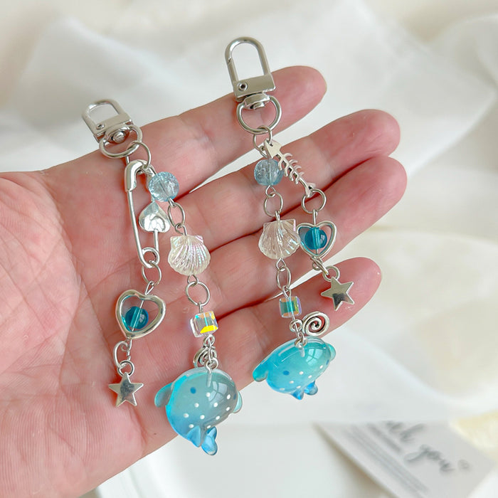 Wholesale Mobile Phone Chain Hand-Beaded Shark Pendant