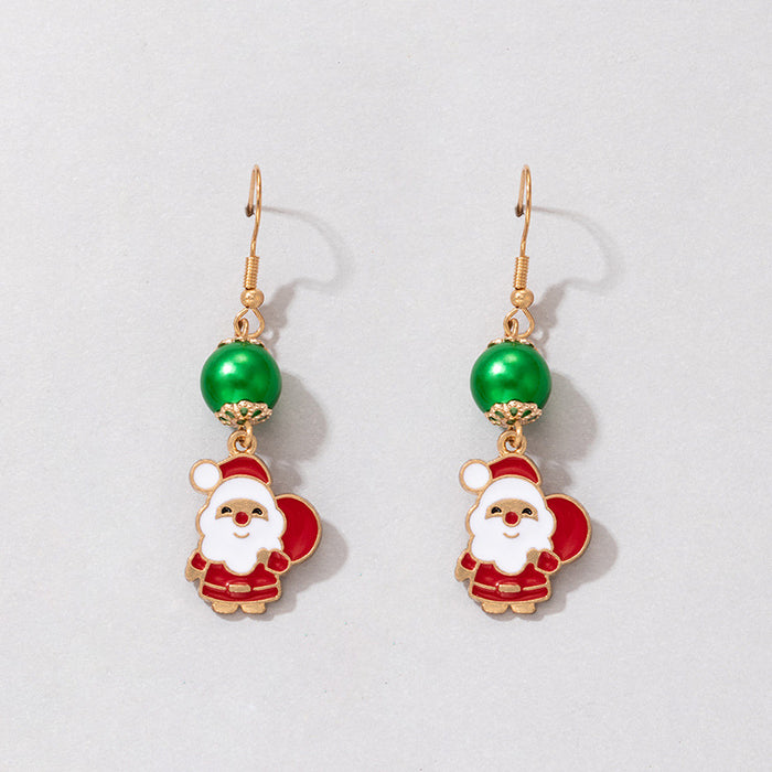 Wholesale Colorful Irregular Pearl Earrings Geometric Hip Hop Fashion Accessory MOQ≥2