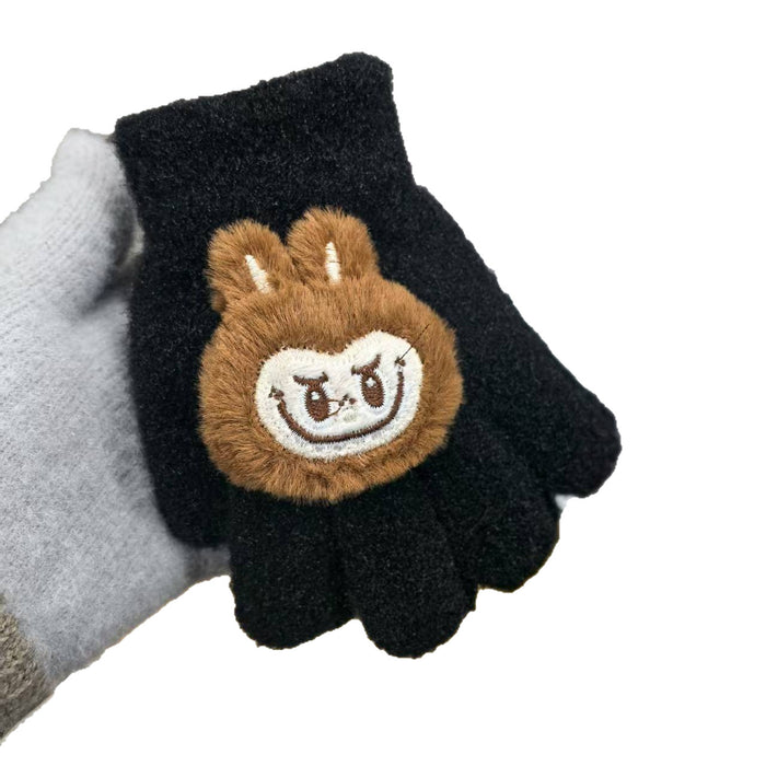 Wholesale Children Winter Cute Cartoon Warm Knitted Gloves