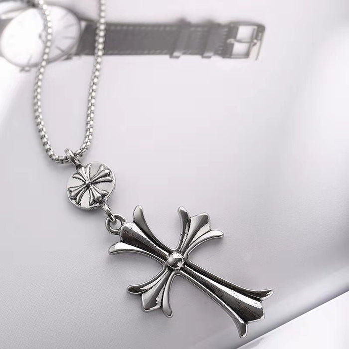 Wholesale Alloy Cross Pendant Men's Necklace JDC-NE-DanY004