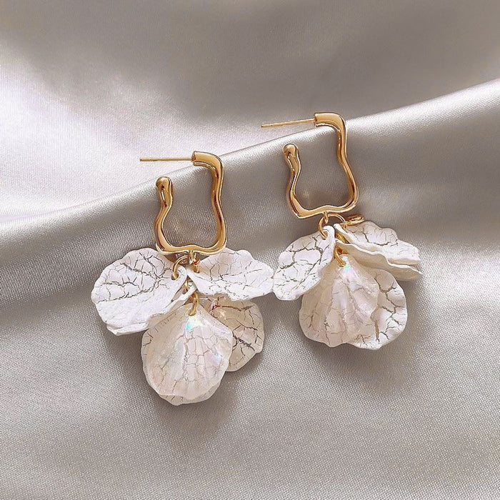 Wholesale  Flower Shell Earrings Women's  Earrings  Pearl Earrings