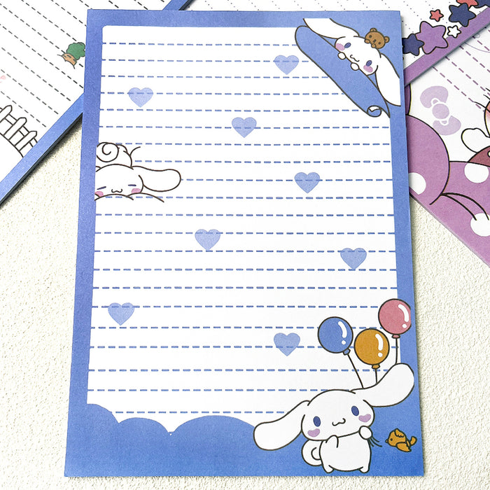 Wholesale Colorful new horizontal line notebook student cute cartoon notepad letter paper