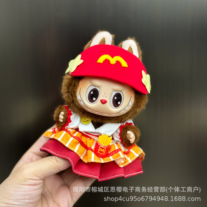 Wholesale 17cm mini doll clothes plush clothing replacement