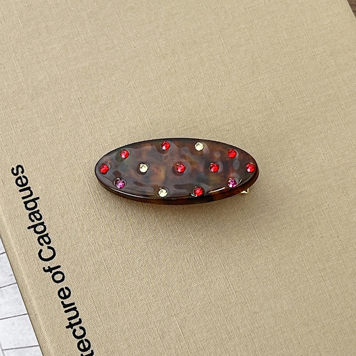 Wholesale Sweet Vintage Polka Dot Acetate Hair Claw Clip Large Updo Shark Clip