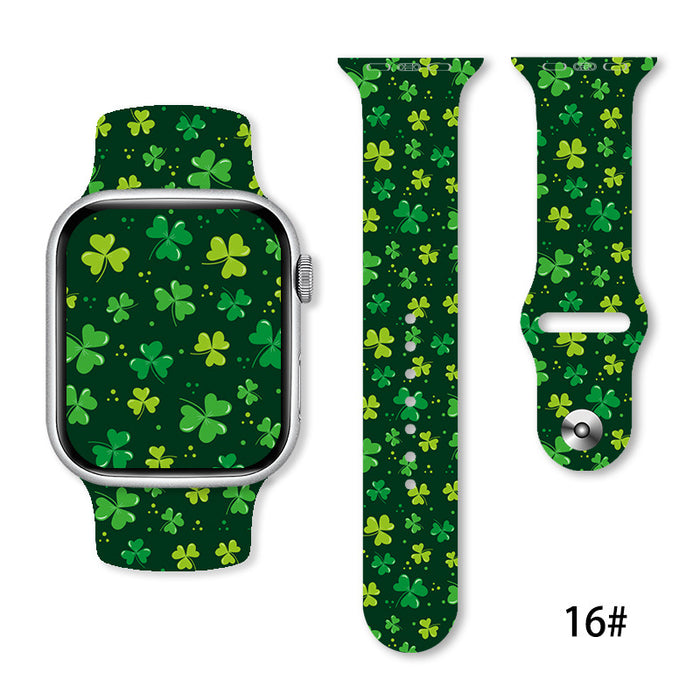 Wholesale Printed Silicone Watch Strap Wrist Strap JDC-WD-NuoQi067