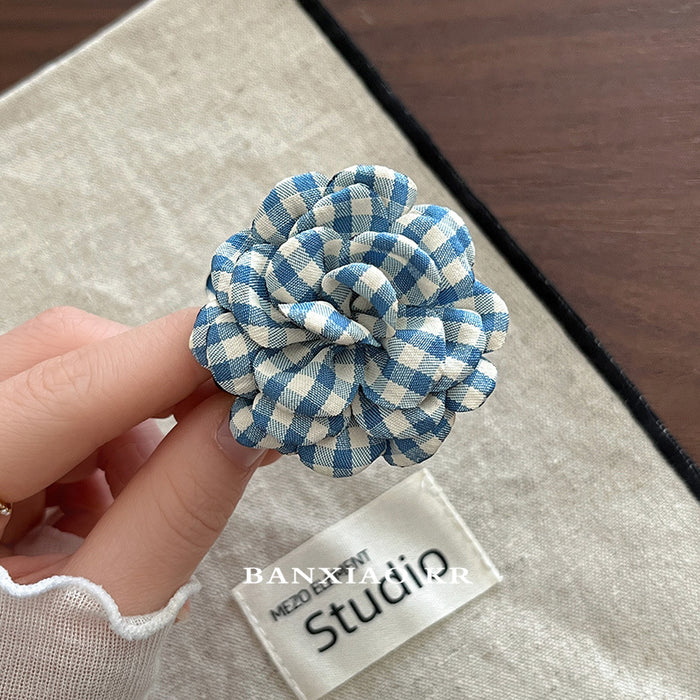 Wholesale Flower Gripper New Fabric Fashion Back of the Head