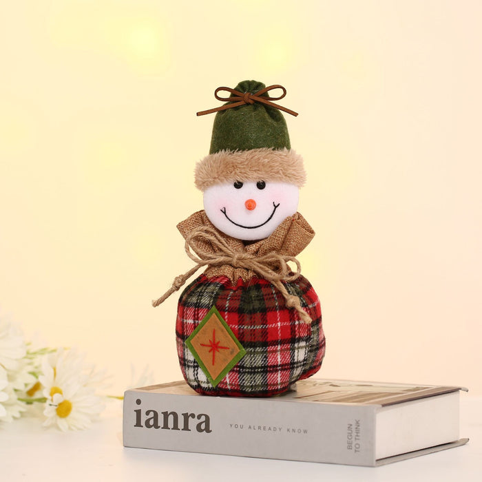 Wholesale Christmas Neck Gift Bag Happy Decal Flower Handbag Candy Bag Cartoon Children' s Handbag Apple Bag Gift Bag