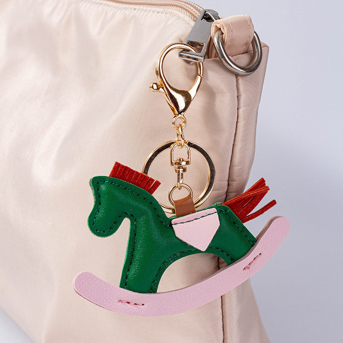 Wholesale Leather Pony Decorative Keychain JDC-KC-QianC002