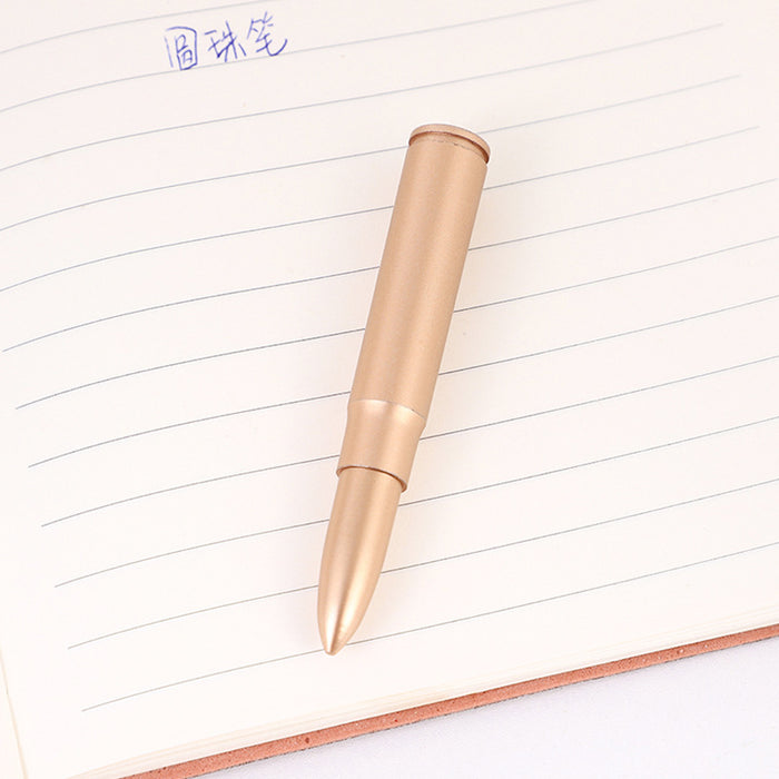 Wholesale Creative Vintage Bullet-shaped Ballpoint Pen Realistic Bullet Weapon Blue Atomic Pen Student Award Office Culture