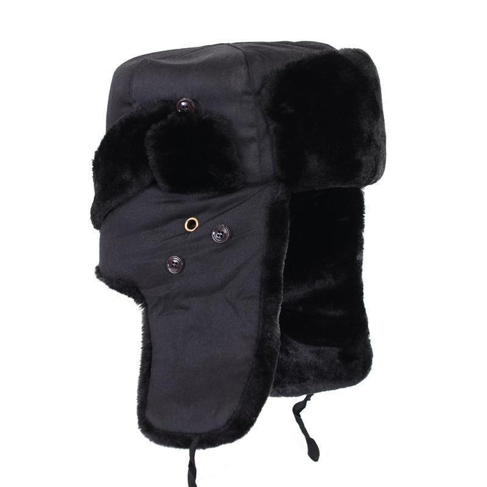 Wholesale Men's Winter Warm Thickened Ear Protection Hat Military Hat Middle-aged and Elderly Cotton Hat Old Man Hat Winter