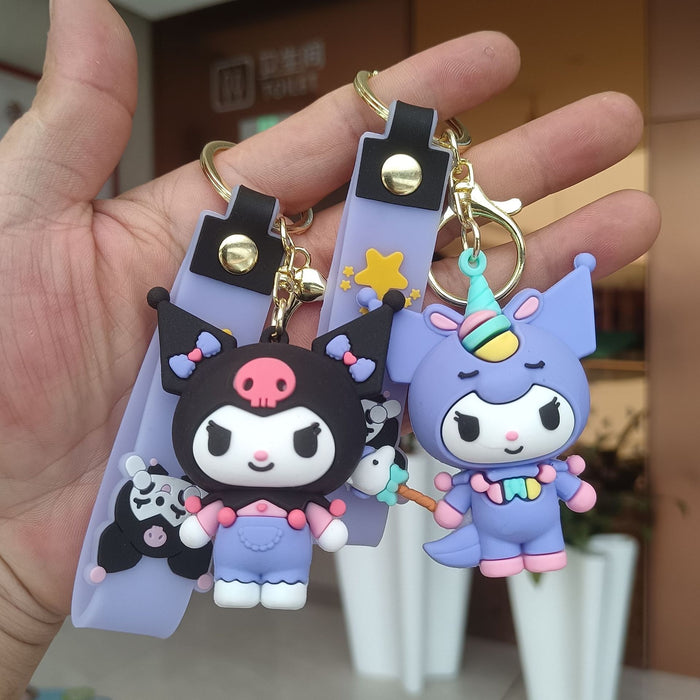 Wholesale Cartoon Silicone Anime Keychain JDC-KC-YiChang034