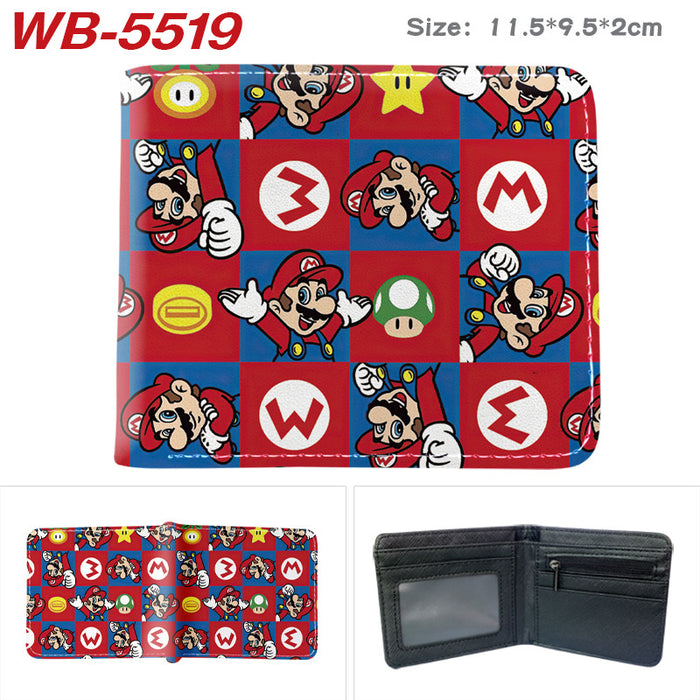 Wholesale Anime Cartoon Print PU Leather Bi Fold Wallet Street Fashion Unisex Student Wallets Waterproof Full Color Design Fashion Accessory Resale
