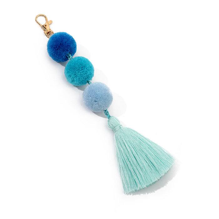 Wholesale Fur Ball Tassel Keychain JDC-KC-ZhenZhen005