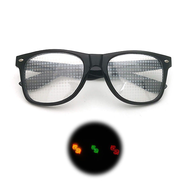 Wholesale Rice Nails Diffraction Love Special Effect Optical Mirror PC Sunglasses JDC-SG-Fuxin007