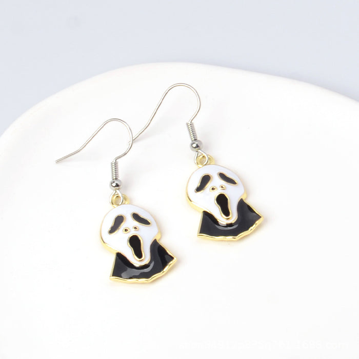 Wholesale New Cute Cartoon  Earrings Metal Ear Hook Distinctive Fun Earrings Jewelry