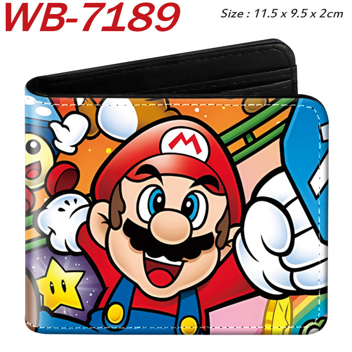 Wholesale Anime Cartoon Print PU Leather Bi Fold Wallet Street Fashion Unisex Student Wallets Waterproof Full Color Design Fashion Accessory Resale