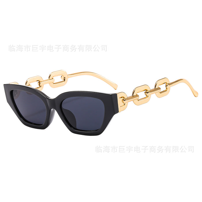Wholesale Ladies' fashionable personalized sunglasses, trendy cat eye versatile sunglasses, sunglasses