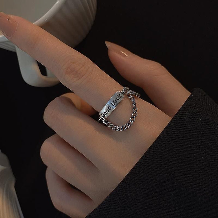 Wholesale Smiling face ring, smiling personality, niche fashion ring bracelet