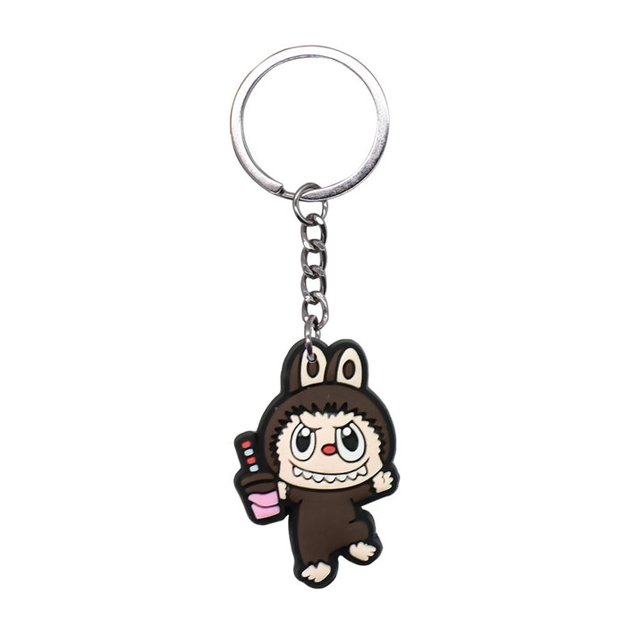 Wholesale Cartoon Pvc Key Chain Small Gifts Cute Key Ring DIY School Bag Pendant Key Chain