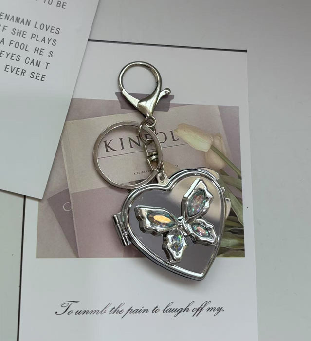 Wholesale Butterfly Love Mirror Keychain