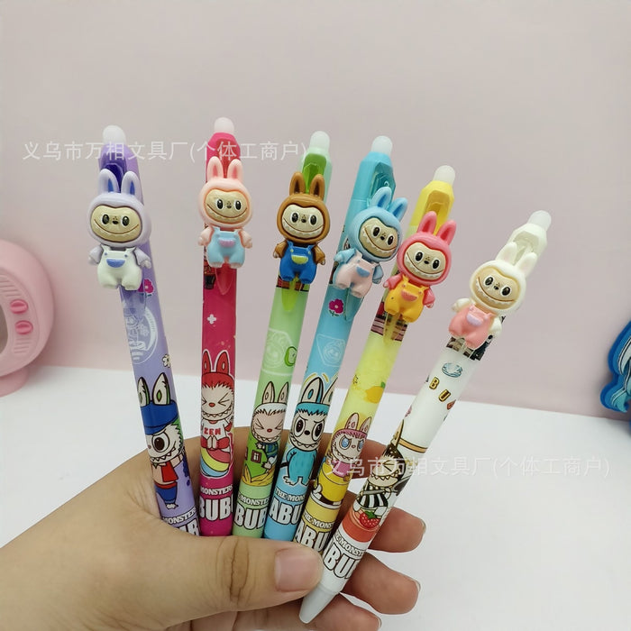 Wholesale Erasable blue cartoon children' s student press pen