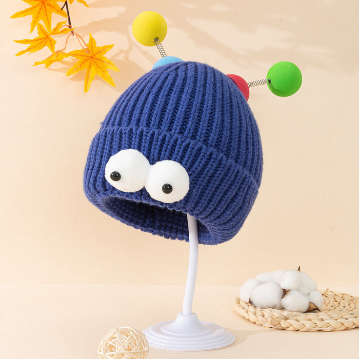 Wholesale Monster Cartoon Big Eyes Autumn and Winter Knitted Beanie JDC-FH-SNa002