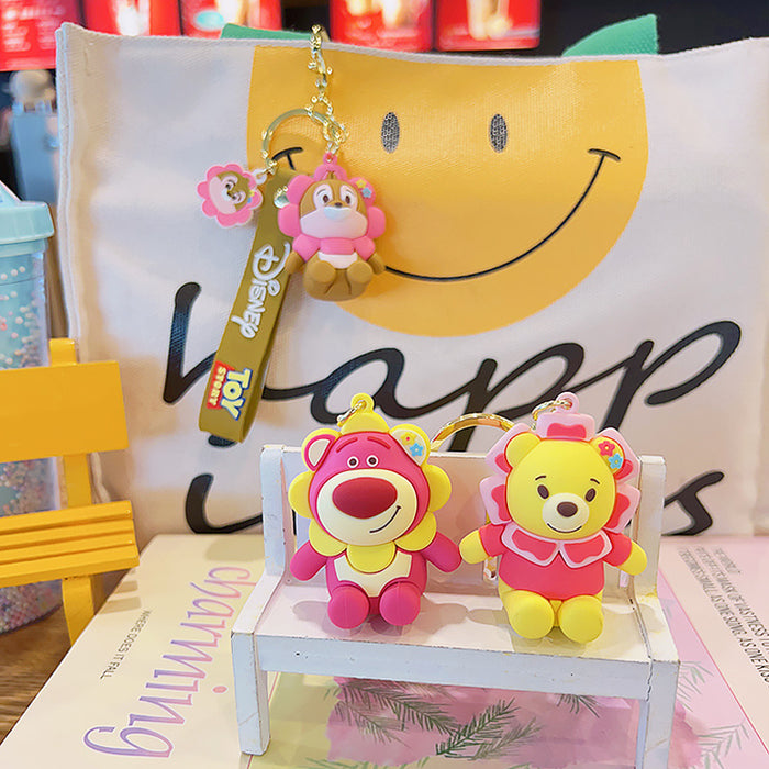 Caricatura al por mayor Epoxy Bear Keychain JDC-KC-KUM019