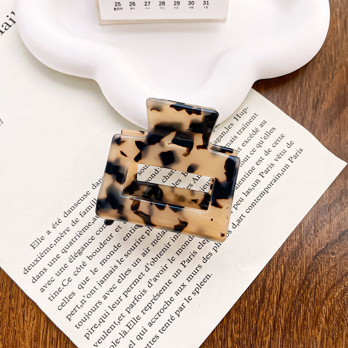 Wholesale Handmade Acetate Medium Hair Claw Square Design for Women Everyday Styling