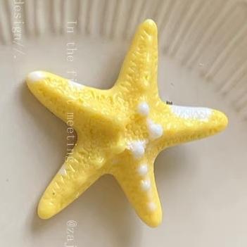 Wholesale Island Vacation ~ Blue Stereo Starfish Hairpin Female Sweet Cool Seaside Vacation Duckbill Clip Side Bangs Hair Accessories