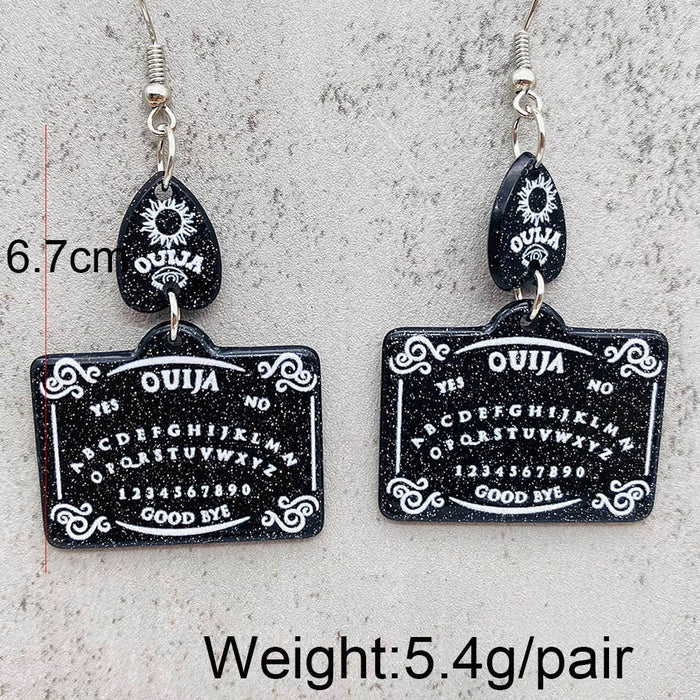Wholesale  earrings coffin bat ghost acrylic earrings earrings  gift earrings
