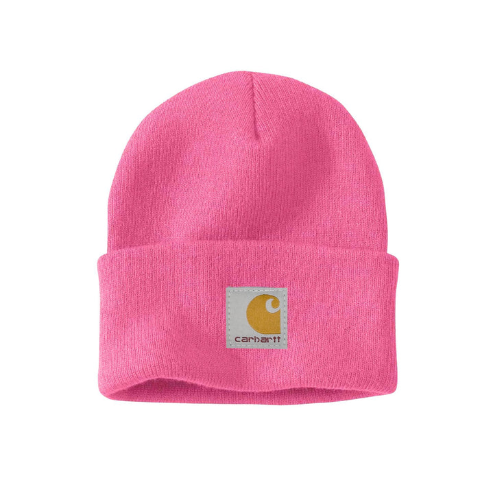 Wholesale Solid color knitted beanie hat with folded brim winter hat