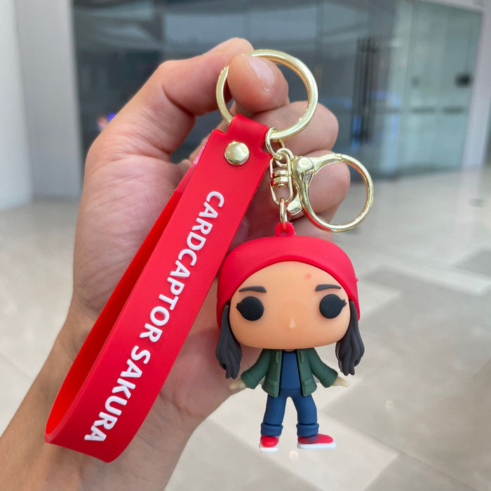 Wholesale Keychain 3D Cartoon Doll Car Keychain Bag Pendant Small Gift