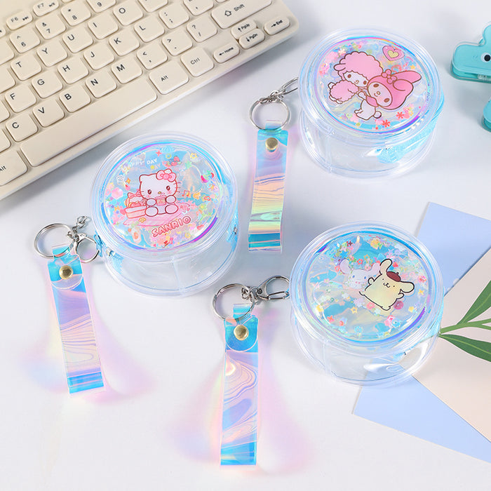 Wholesale 10pcs Cartoon Transparent Quicksand Coin Purse Wallet