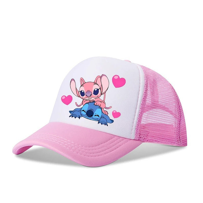 Wholesale Cartoon print baseball cap net breathable dome cap hip hop sports cap