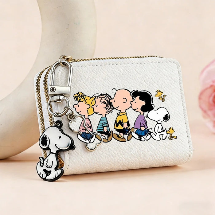 Wholesale PU Leather Cute Cartoon Coin Wallet Double Zipper Credit Card Holder With Card Slots Fashion Accessory Gift For Casual Youth Style