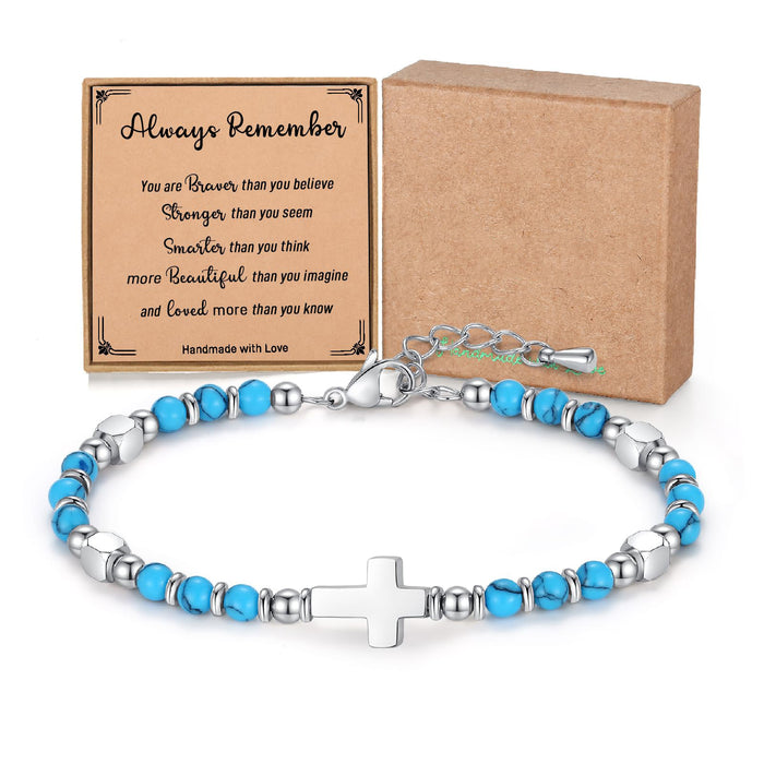 Wholesale Bohemian Style Couple Natural Stone Beaded Bracelet