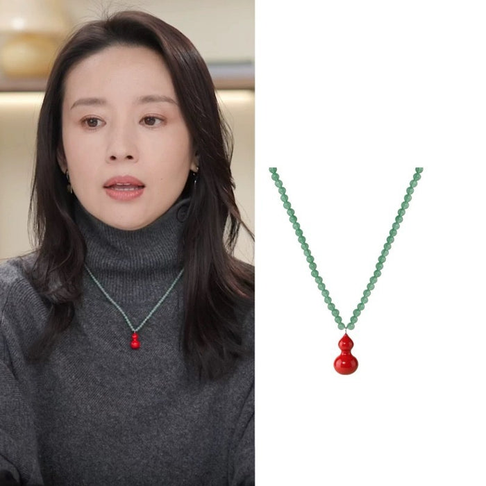 Wholesale Gourd Pendant Necklace Niche Design Dongling Stone All-match Clavicle Chain