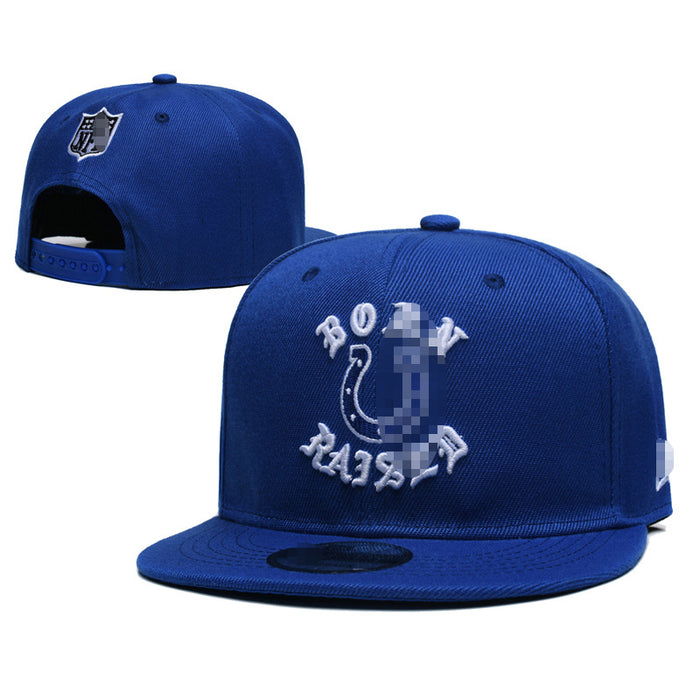 Wholesale Football Team Hat  Embroidered Flat-Brimmed Hat Outdoor Sun Protection Visor