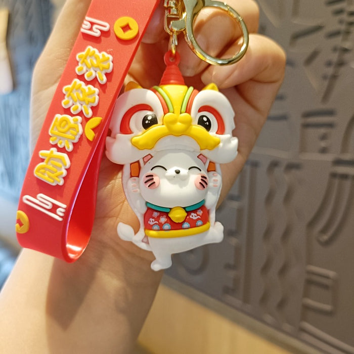 Wholesale Cartoon Silicone Doll Keychain JDC-KC-MingT184