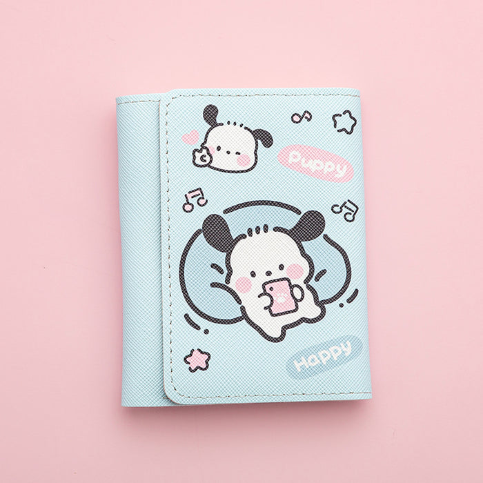 Wholesale Anime Cartoon PU Tri-fold Wallet with Multiple Card Slots Unisex Resale Ready