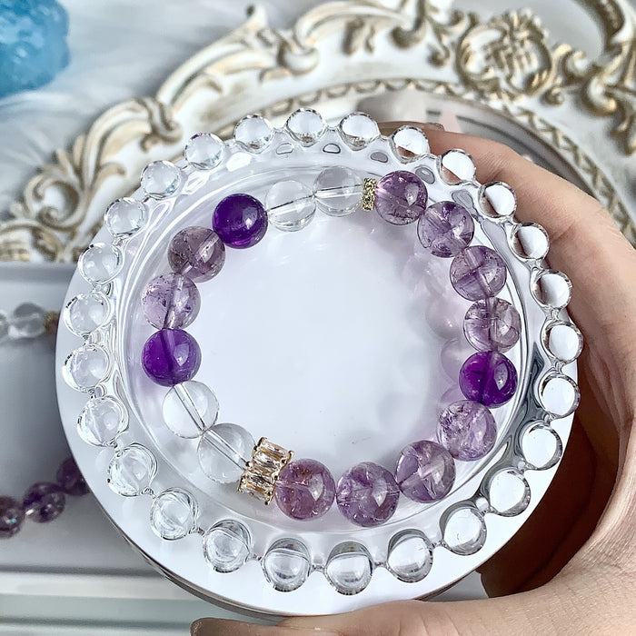 Wholesale Natural crystal bracelet, amethyst DIY original, niche design