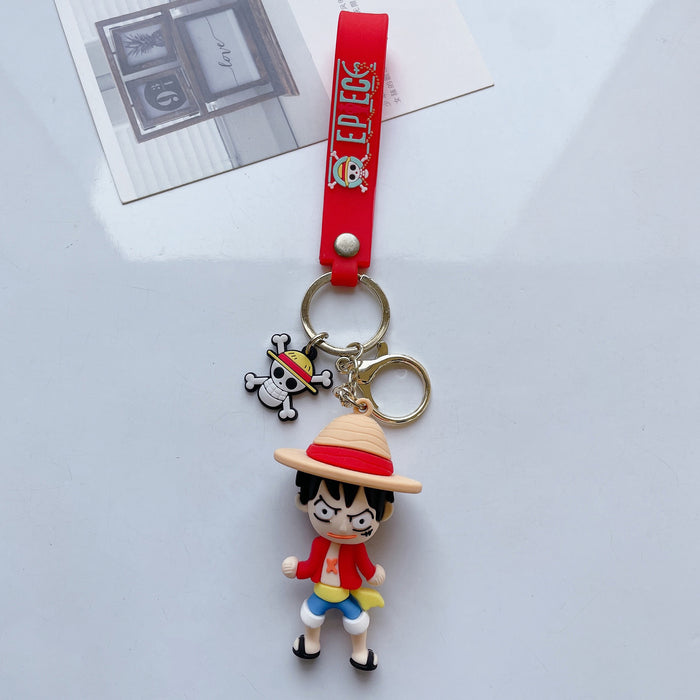 Wholesale Cute Cartoon Three-dimensional Silicone Keychain JDC-KC-JuShu033