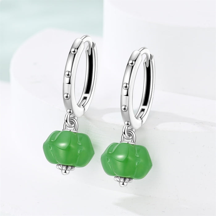 Wholesale Silver Plated Fruit Earrings Strawberry Grape Cherry Party Jewelry Accessory