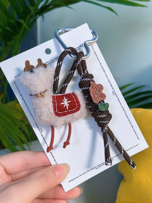Wholesale Christmas Plush Keychain Bag Charm – Cute Santa and Tree Design Holiday Gift Accessory