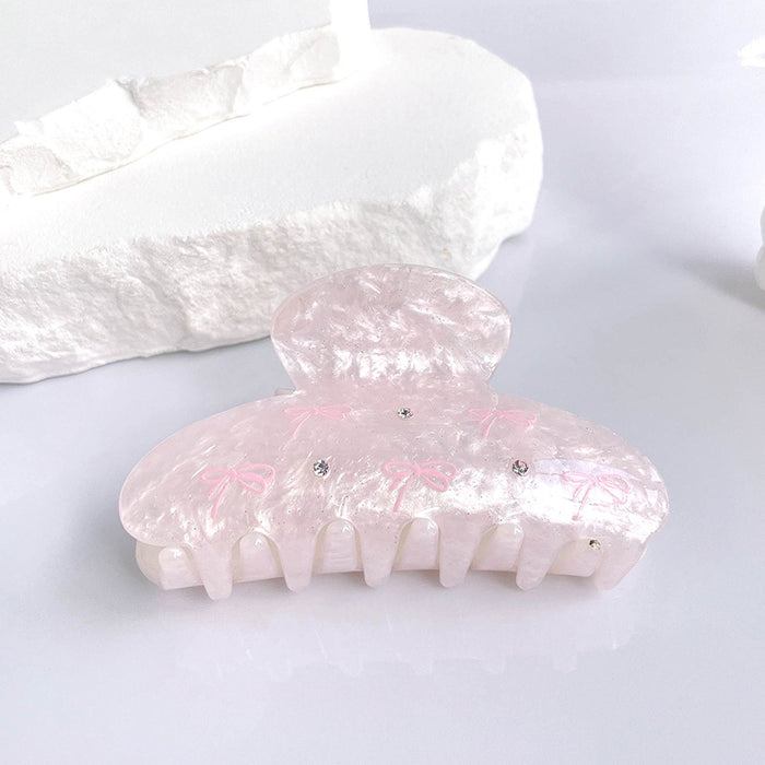 Wholesale Diamond studded claw clip, cute girl, dolphin shell, medium shark clip, back of the head, half tied hair headpiece, hair accessory