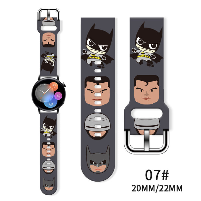 Wholesale Printed Silicone Watch Strap Wrist Strap JDC-WD-NuoQi065