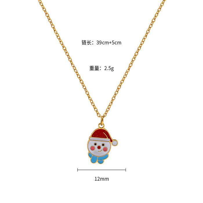 Wholesale Christmas new all-match atmosphere necklace