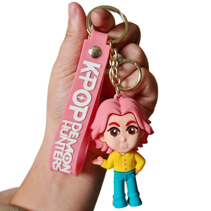 Wholesale KPOP Cute Cartoon Silicone Keychain